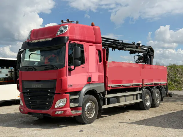 DAF CF 460 FAN 6x2 + ATLAS KRAN 165.2 LM